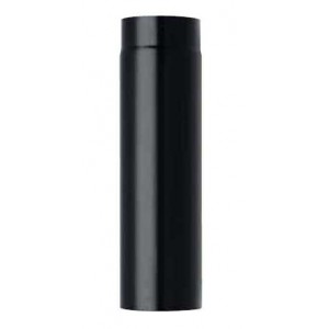 Tuyau d'évacuation de fumée 130 mm noir 1 m